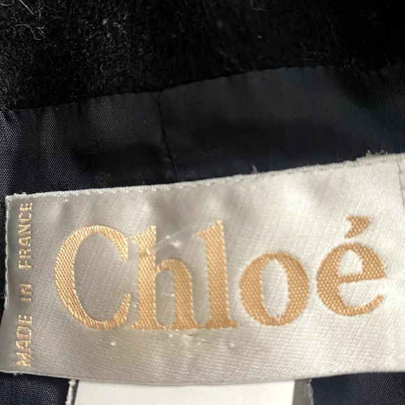 Chloe Black Double Breasted Wool Blazer Jacket Size US Small - Picture 11 of 11